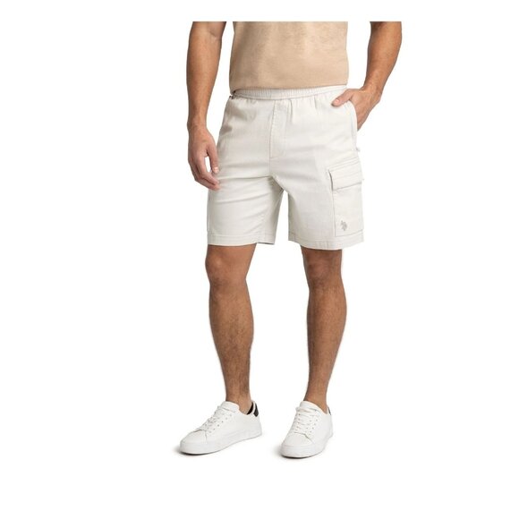NWT Men’s Cream Cargo Shorts – Size XL / 40" Waist (U.S. Polo Assn.) - Picture 1 of 6